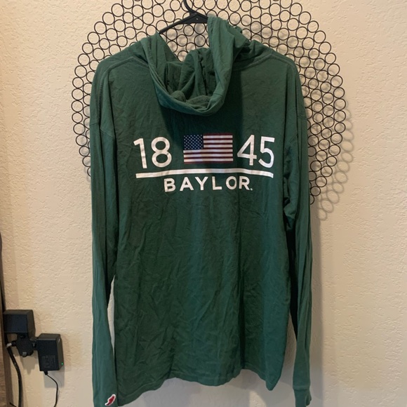 Baylor Bears Lightweight Hoody Mens Sz L - Picture 2 of 3